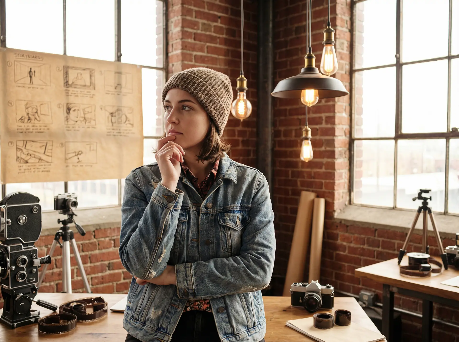 草榴 新锐导演林子墨在Loft工作室创作